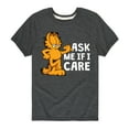 thumbnail image 1 of Garfield - Ask Me If I Care - Toddler And Youth Short Sleeve Graphic T-Shirt, 1 of 5