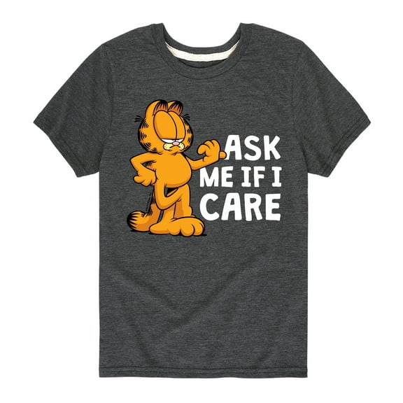 Garfield - Ask Me If I Care - Toddler And Youth Short Sleeve Graphic T-Shirt