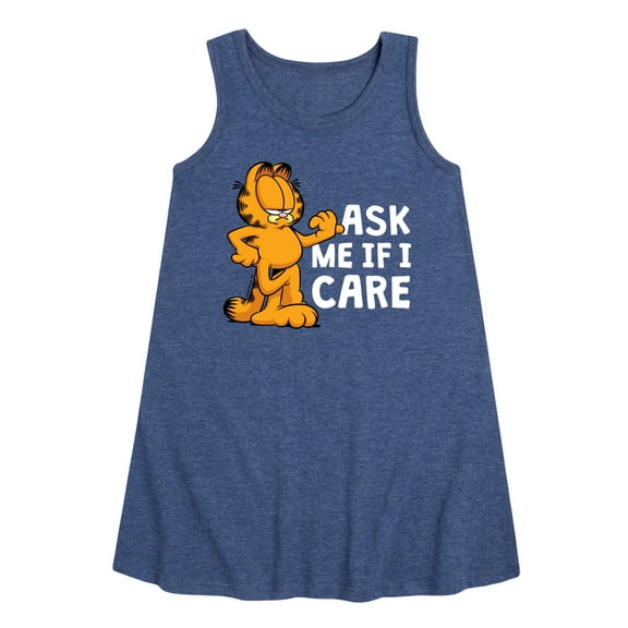 Garfield - Ask Me If I Care - Toddler and Youth Girls A-line Dress