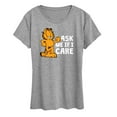 thumbnail image 1 of Garfield - Ask Me If I Care - Women's Short Sleeve Graphic T-Shirt, 1 of 5