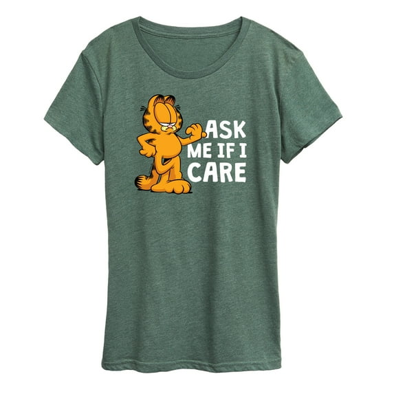 Garfield - Ask Me If I Care - Women's Short Sleeve Graphic T-Shirt