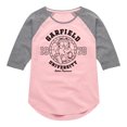 thumbnail image 1 of Garfield - Ath Dept Running - Toddler & Youth Girls Raglan Graphic T-Shirt, 1 of 5