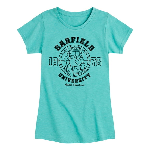 Garfield - Ath Dept Running - Toddler & Youth Girls Short Sleeve Graphic T-Shirt