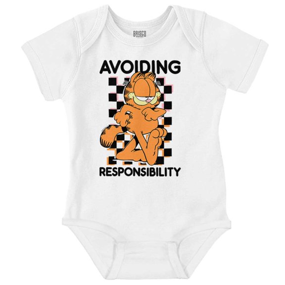 Garfield Avoiding Responsibility Romper Boys or Girls Infant Baby Brisco Brands 18M