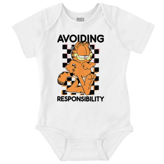 Garfield Avoiding Responsibility Romper Boys or Girls Infant Baby Brisco Brands NB