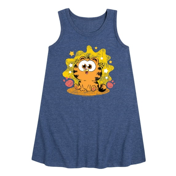 Garfield - Baby Garfield Paws And Stars - Toddler & Youth Girls A-line Dress