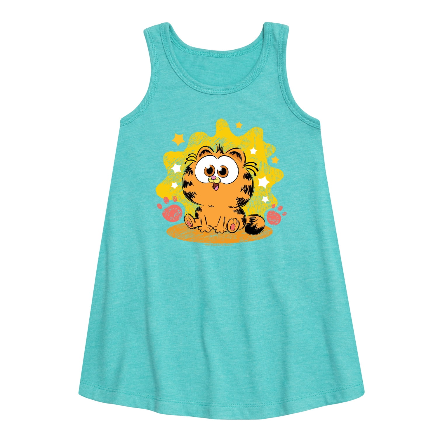 Garfield - Baby Garfield Paws And Stars - Toddler & Youth Girls A-line ...