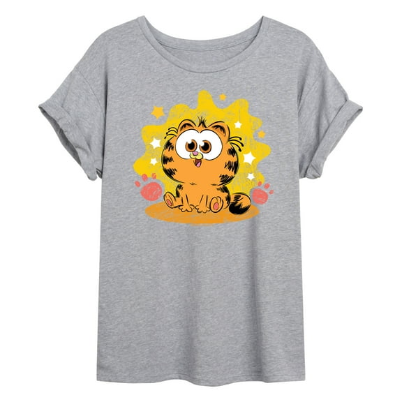 Garfield - Baby Garfield Paws And Stars - Women's Oversized T-Shirt