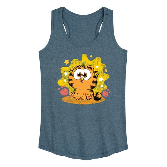 Garfield  - Baby Garfield Paws And Stars  - Women's Racerback Tank Top