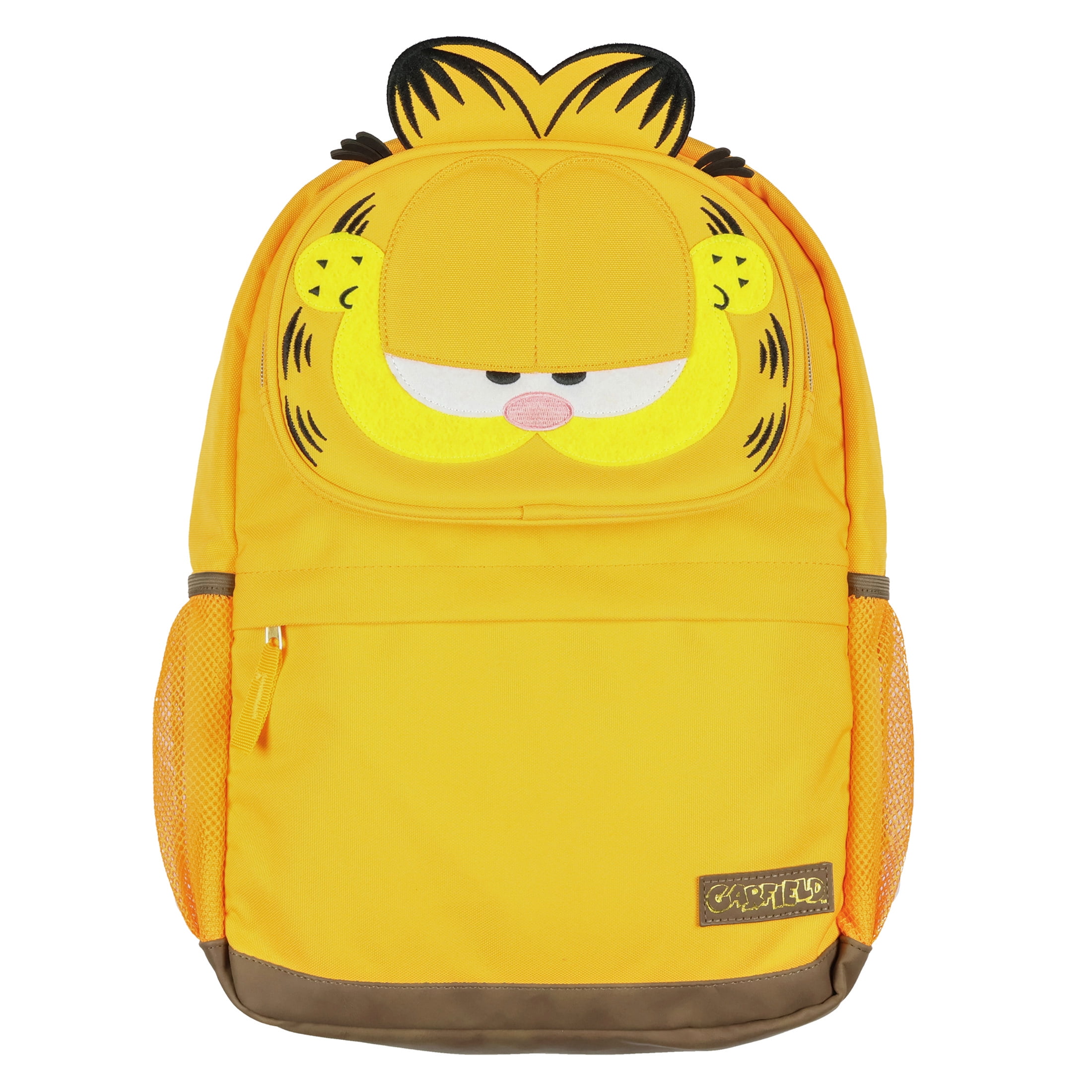 PJAMMY Garfield Backpack 3D Face Pop-Out Orange Tabby Travel Daypack Laptop Book Bag