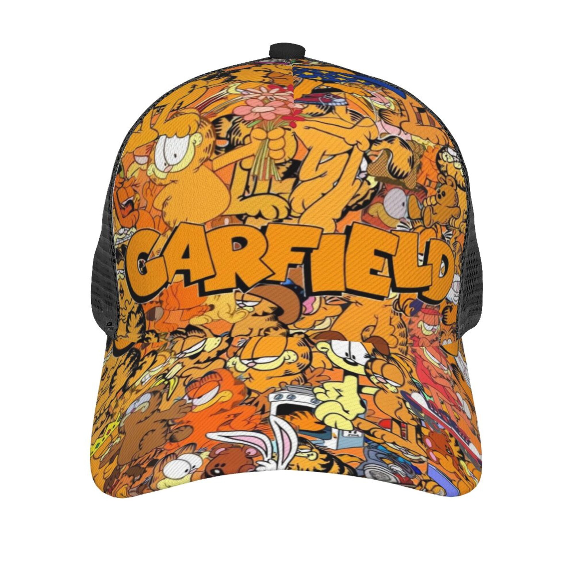 ELSXQ Garfield Baseball Cap Adjustable Funny Fashion baseball cap for Men Women