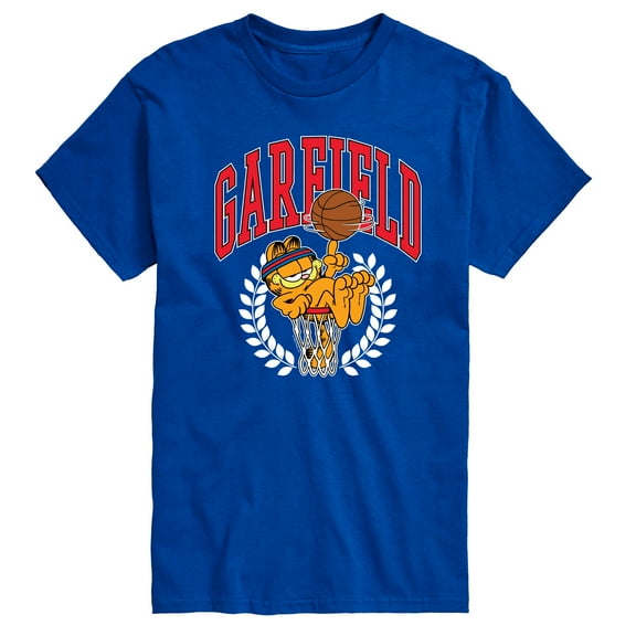Garfield - Basketball - Men's Short Sleeve Graphic T-Shirt