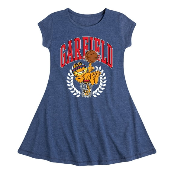 Garfield - Basketball - Toddler & Youth Girls Fit & Flare Dress