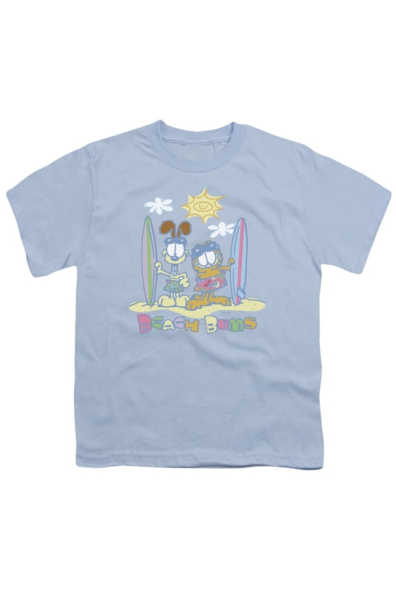 Garfield - Beach Bums - Youth Short Sleeve Shirt - Small