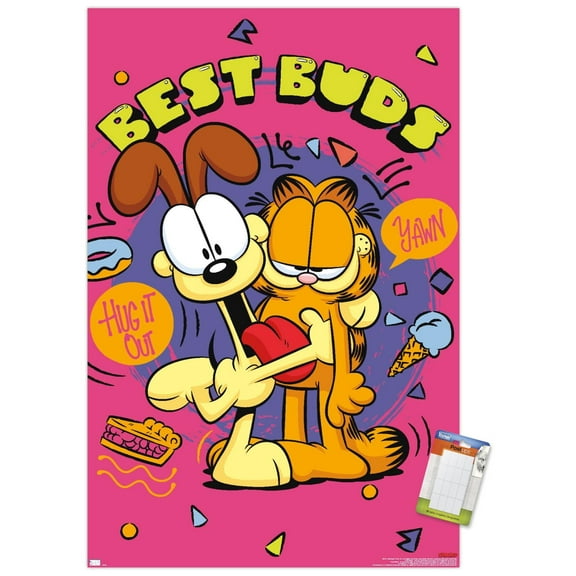 Garfield - Best Buds Wall Poster, 22.375" x 34"