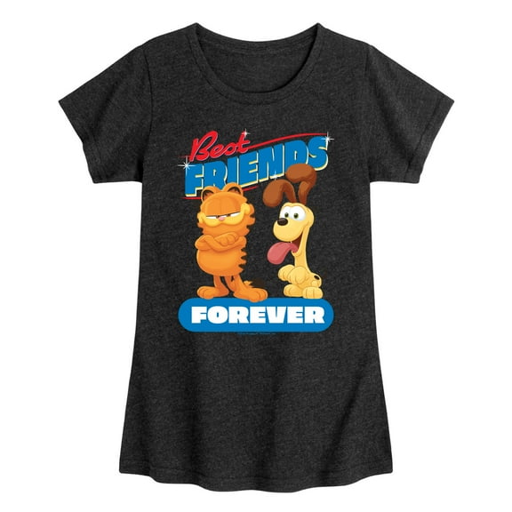 Garfield - Best Friends Forever - Toddler & Youth Girls Short Sleeve Graphic T-Shirt