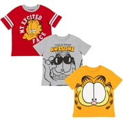 Garfield Big Boys 3 Pack T-Shirts Toddler to Big Kid