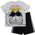 thumbnail image 1 of Garfield Big Boys T-Shirt and MeshShorts Outfit Set Toddler to Big Kid, 1 of 5