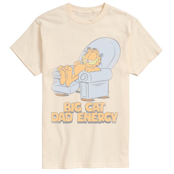 Garfield - Big Cat Dad Energy - Men's Short Sleeve Graphic T-Shirt