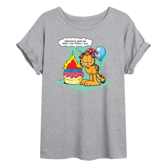 Garfield - Birthday's Make Me Old - Women's Oversized T-Shirt