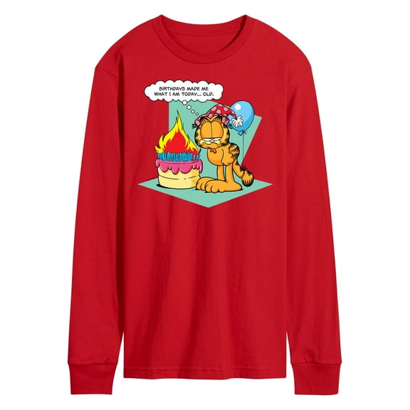 Garfield - Birthday's Make Me Old - Men's Long Sleeve T-Shirt
