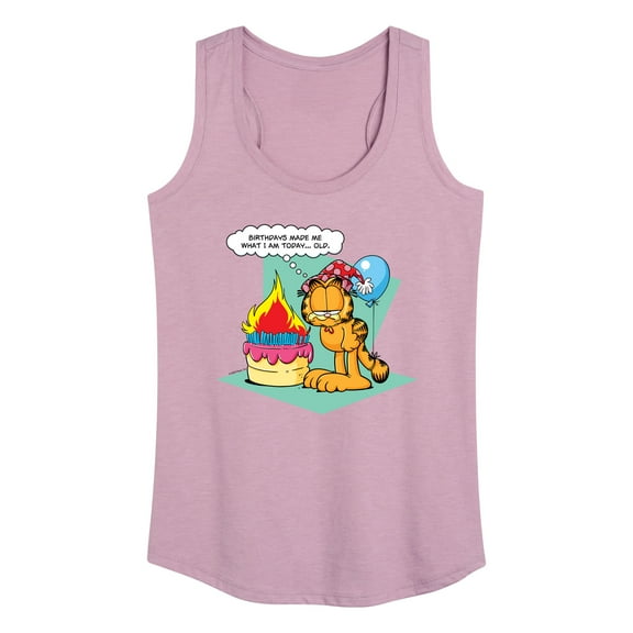 Garfield - Birthday's Make Me Old - Women's Racerback Tank Top