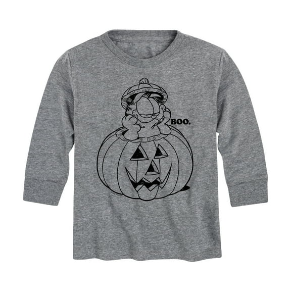 Garfield - Boo Pumpkin - Toddler And Youth Long Sleeve Graphic T-Shirt