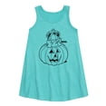 thumbnail image 1 of Garfield - Boo Pumpkin - Toddler and Youth Girls A-line Dress, 1 of 4