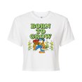 thumbnail image 1 of Garfield - Born To Grow - Juniors Cropped Cotton Blend T-Shirt, 1 of 5