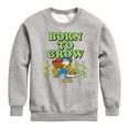 thumbnail image 1 of Garfield - Born To Grow - Toddler & Youth Crewneck Fleece Sweatshirt, 1 of 5