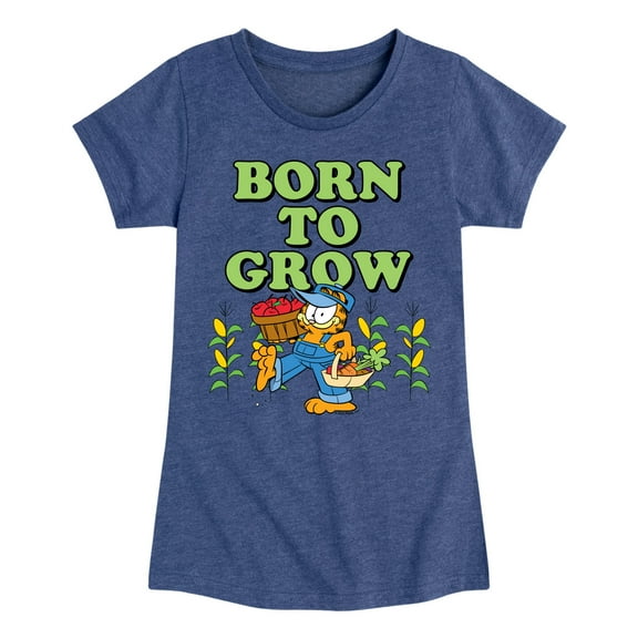 Garfield - Born To Grow - Toddler & Youth Girls Short Sleeve Graphic T-Shirt