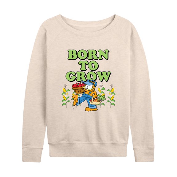 Garfield - Born To Grow - Women's Lightweight French Terry Long Sleeve Shirt