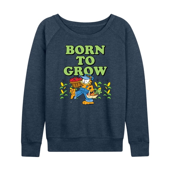 Garfield - Born To Grow - Women's Lightweight French Terry Long Sleeve Shirt