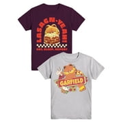 Garfield Boys Lasagn-Yeah and Foodie Graphic Crewneck Tees, 2-Pack, Sizes 4-18