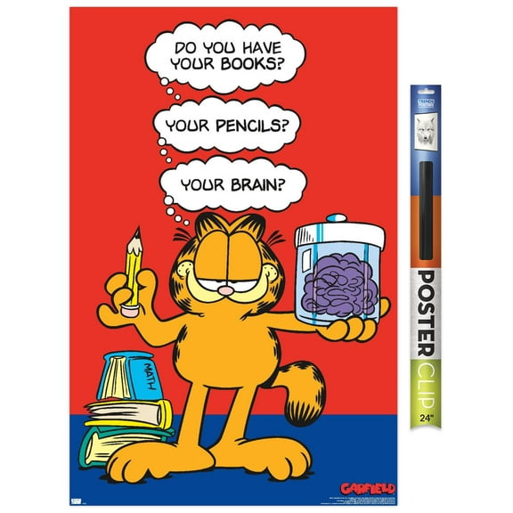 Garfield - Brain Wall Poster, 22.375" x 34"