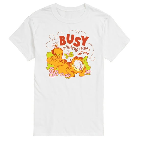 Garfield - Busy Taking Care Of Me - Men's Short Sleeve Graphic T-Shirt