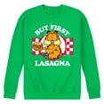 thumbnail image 1 of Garfield - But First, Lasagna - Men's Crew Neck Fleece Pullover, 1 of 5