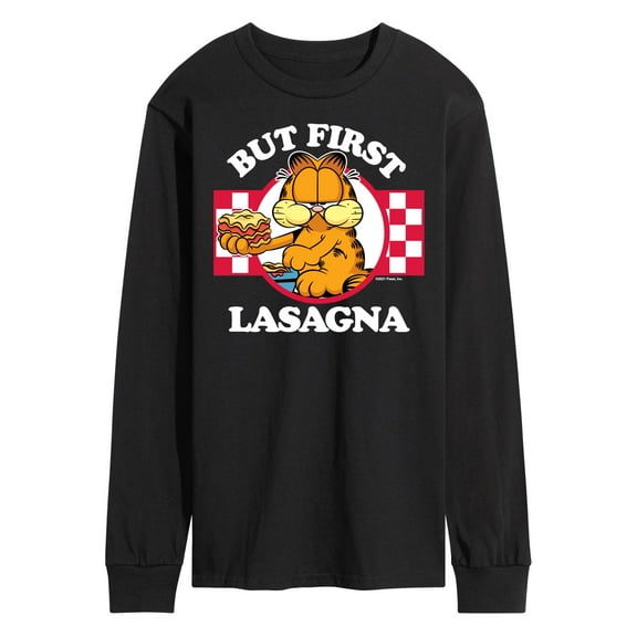 Garfield - But First, Lasagna - Men's Long Sleeve T-Shirt