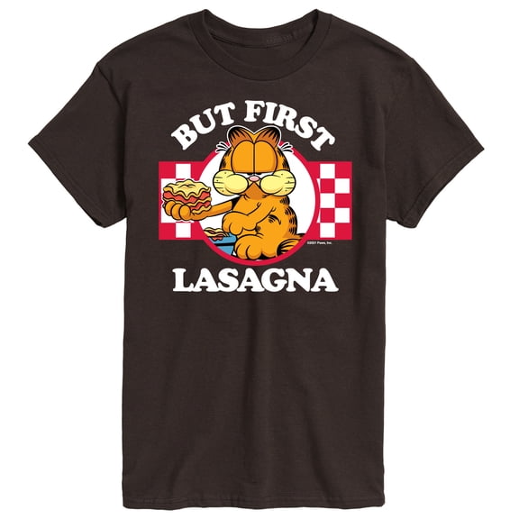 Garfield - But First, Lasagna - Men's Short Sleeve Graphic T-Shirt