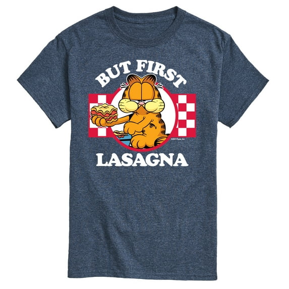 Garfield - But First, Lasagna - Men's Short Sleeve Graphic T-Shirt