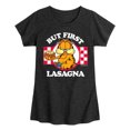 thumbnail image 1 of Garfield - But First, Lasagna - Toddler And Youth Girls Short Sleeve Graphic T-Shirt, 1 of 5