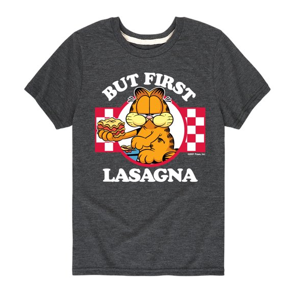 Garfield - But First, Lasagna - Toddler And Youth Short Sleeve Graphic T-Shirt