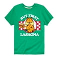 thumbnail image 1 of Garfield - But First, Lasagna - Toddler And Youth Short Sleeve Graphic T-Shirt, 1 of 5