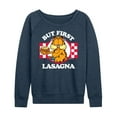 thumbnail image 1 of Garfield - But First Lasagna - Women's Lightweight French Terry Long Sleeve Shirt, 1 of 5
