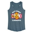 thumbnail image 1 of Garfield - But First Lasagna - Women's Racerback Tank Top, 1 of 5