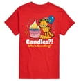 thumbnail image 1 of Garfield - Candles Who's Counting Birthday - Men's Short Sleeve Graphic T-Shirt, 1 of 5