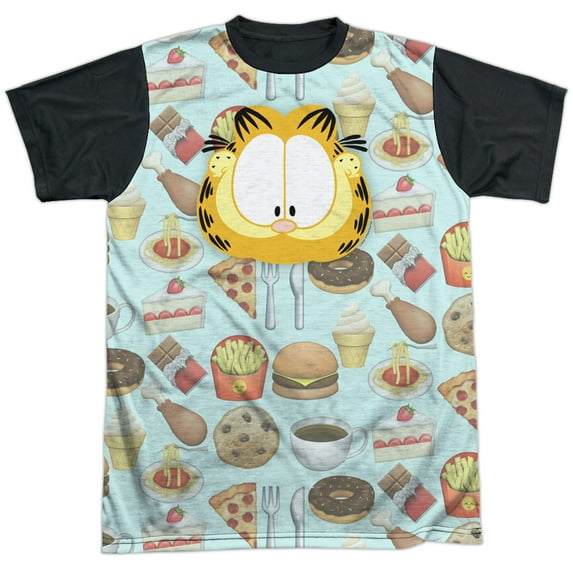 Garfield Cat Food Unisex Adult Halloween Costume Sublimated T Shirt