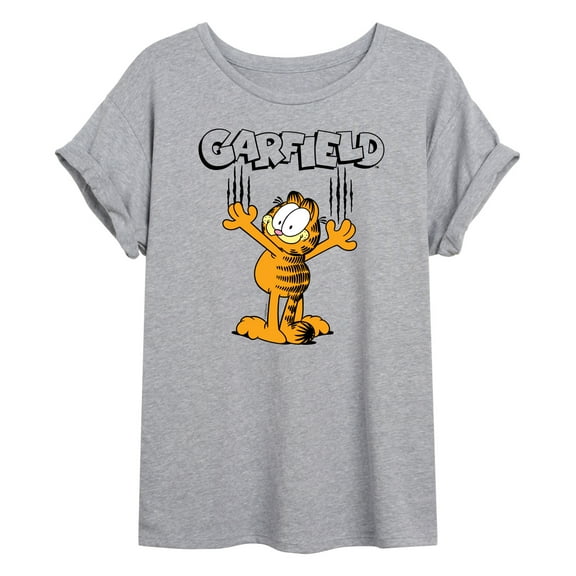 Garfield - Cat Scratches - Juniors Ideal Flowy Muscle T-Shirt