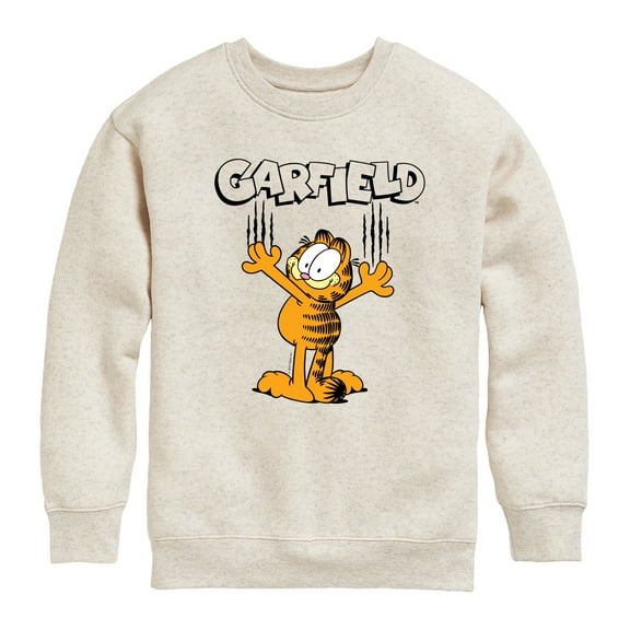 Garfield - Cat Scratches - Toddler & Youth Crewneck Fleece Sweatshirt