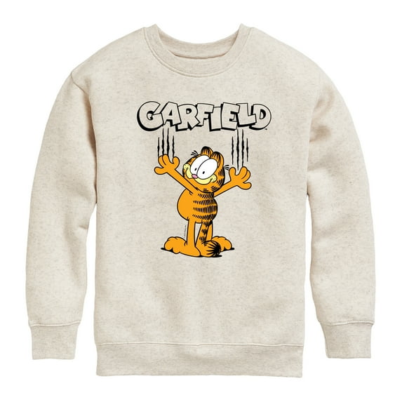 Garfield - Cat Scratches - Toddler & Youth Crewneck Fleece Sweatshirt